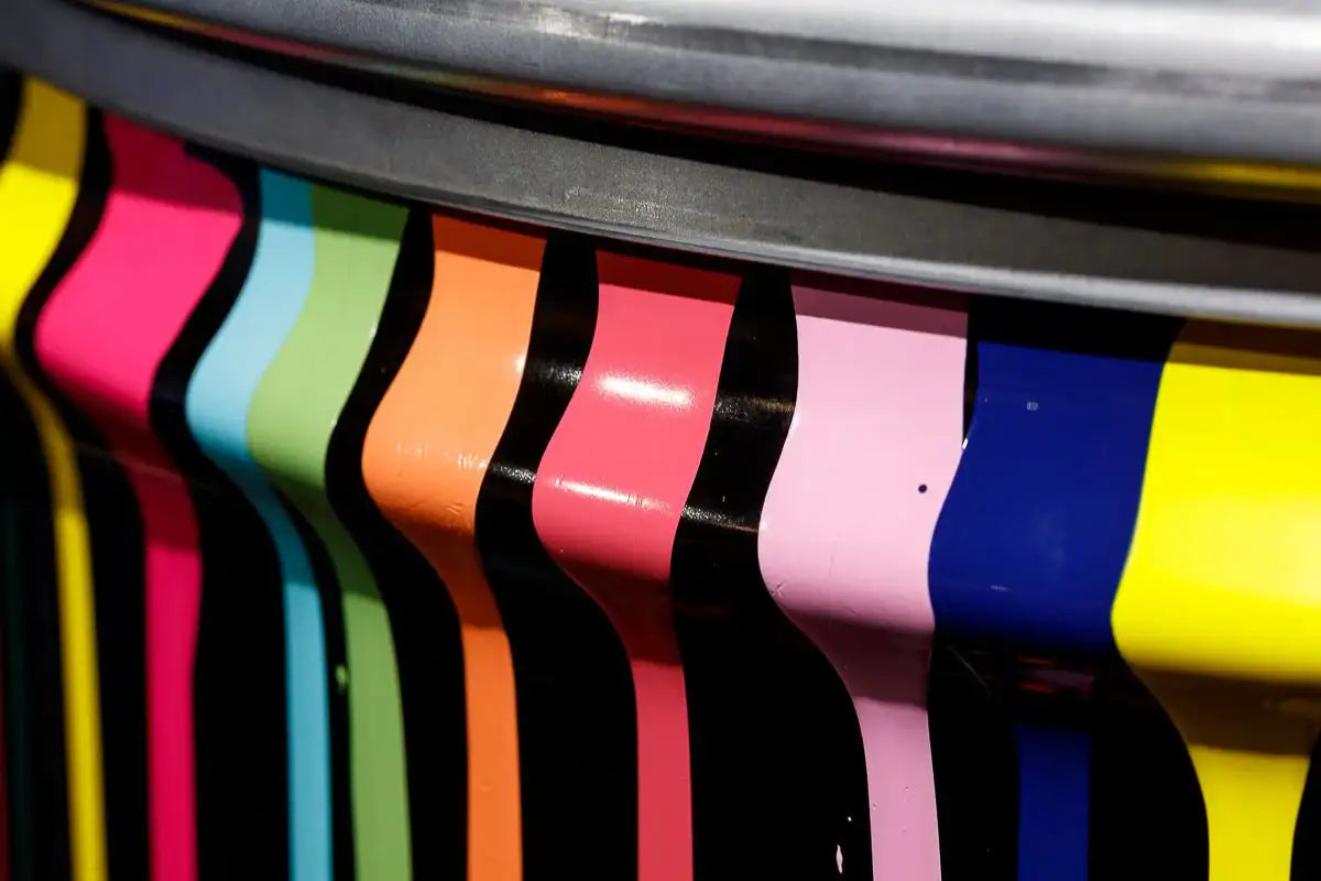 Paint Tin IV - Original Bar Table - SOLD by artist Lhouette - Wyecliffe Galleries