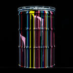 Paint Tin IV - Original Bar Table - SOLD by artist Lhouette - Wyecliffe Galleries