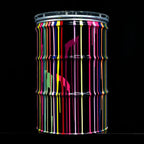 Paint Tin IV - Original Bar Table - SOLD by artist Lhouette - Wyecliffe Galleries