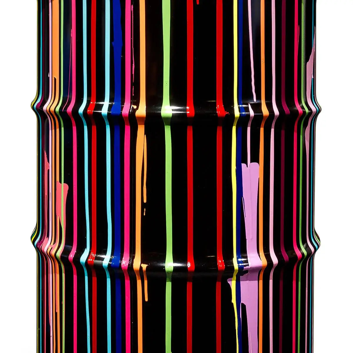 Paint Tin V - Original Bar Table - SOLD by artist Lhouette - Wyecliffe Galleries