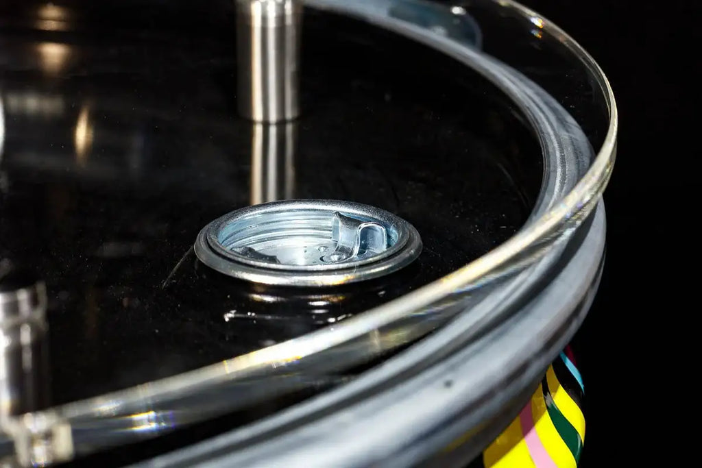 Paint Tin V - Original Bar Table - SOLD by artist Lhouette - Wyecliffe Galleries