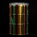 Paint Tin V - Original Bar Table - SOLD by artist Lhouette - Wyecliffe Galleries