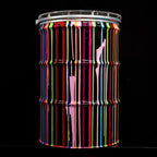 Paint Tin V - Original Bar Table - SOLD by artist Lhouette - Wyecliffe Galleries