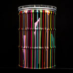 Paint Tin V - Original Bar Table - SOLD by artist Lhouette - Wyecliffe Galleries