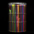 Paint Tin V - Original Bar Table - SOLD by artist Lhouette - Wyecliffe Galleries