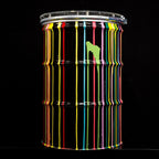 Paint Tin V - Original Bar Table - SOLD by artist Lhouette - Wyecliffe Galleries