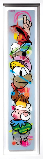 Pop Part Blue - Original - SOLD by artist Lhouette - Wyecliffe Galleries