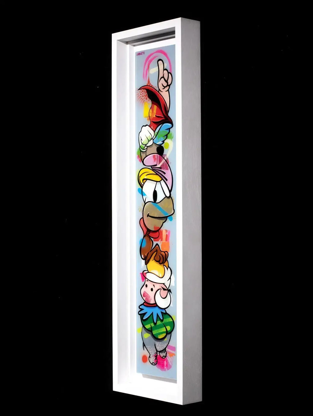 Pop Part Blue - Original - SOLD by artist Lhouette - Wyecliffe Galleries