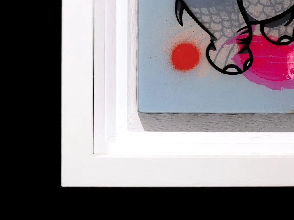 Pop Part Blue - Original - SOLD by artist Lhouette - Wyecliffe Galleries