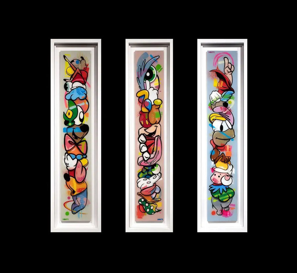 Pop Part Blue - Original - SOLD by artist Lhouette - Wyecliffe Galleries