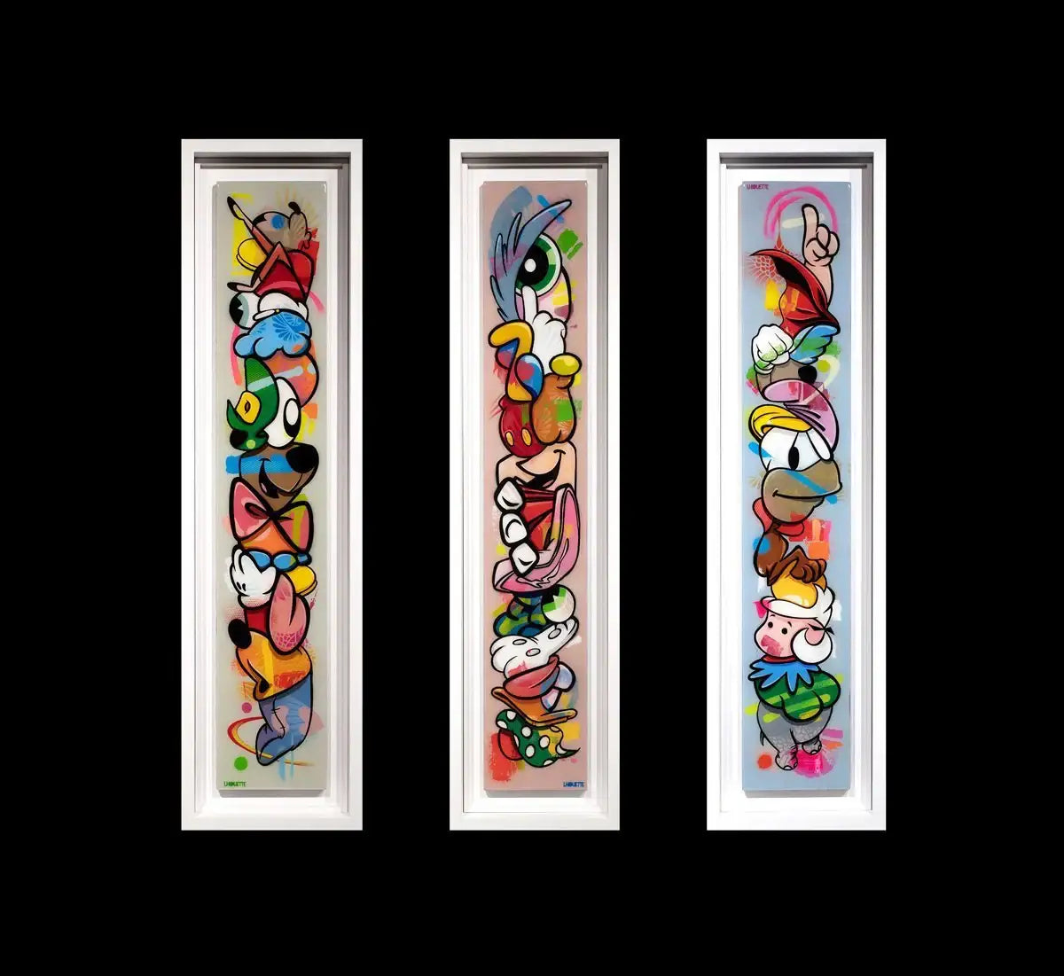 Pop Part Blue - Original - SOLD by artist Lhouette - Wyecliffe Galleries