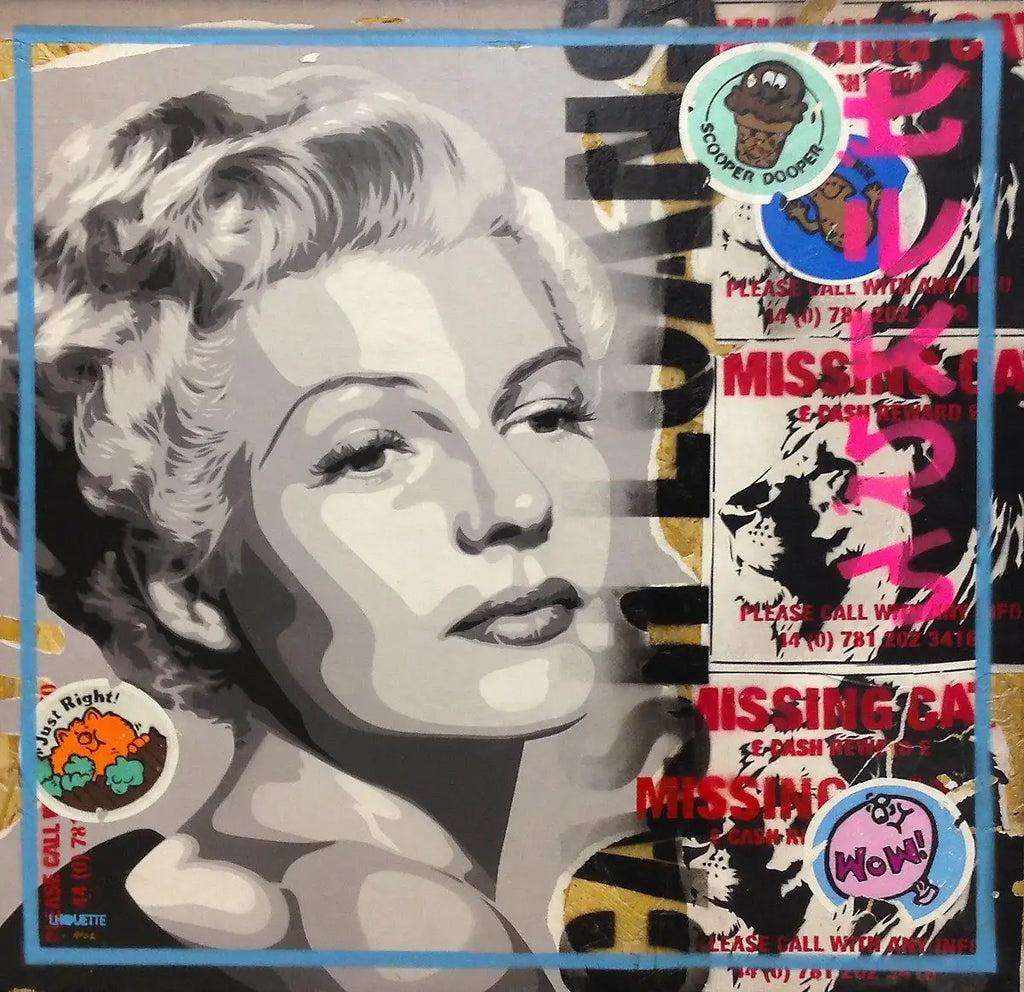 Paste Up - Rita - Last Editions - SOLD by artist Lhouette - Wyecliffe Galleries