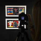 Pop Assemblie - 3 Tile (Angel Scratch) - Original - SOLD by artist Lhouette - Wyecliffe Galleries