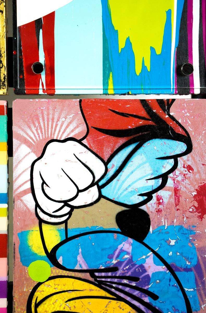 Pop Assemblie - 9 Tile (Hello Sailor) - Original - SOLD by artist Lhouette - Wyecliffe Galleries