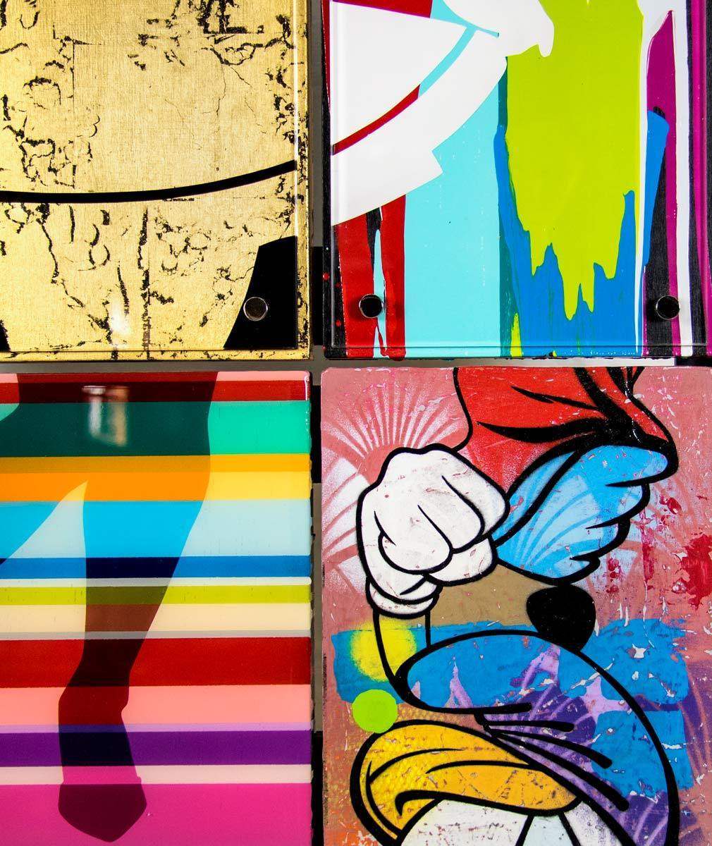 Pop Assemblie - 9 Tile (Hello Sailor) - Original - SOLD by artist Lhouette - Wyecliffe Galleries