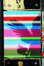 Pop Assemblie - 9 Tile (Little Miss Scratch) - Original - SOLD by artist Lhouette - Wyecliffe Galleries