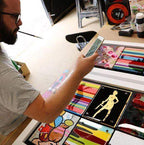 Pop Assemblie - 9 Tile (Little Miss Scratch) - Original - SOLD by artist Lhouette - Wyecliffe Galleries