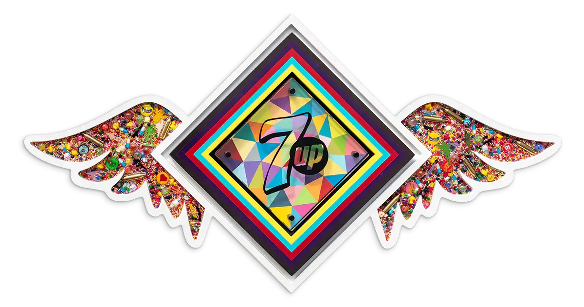 Pop De-Pendant: 7UP - Original - SOLD by artist Lhouette - Wyecliffe Galleries