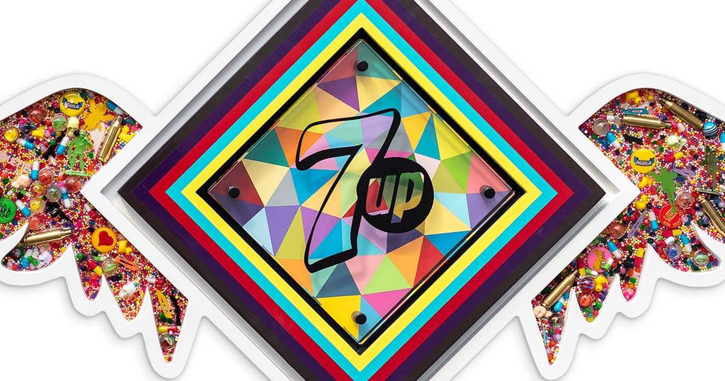 Pop De-Pendant: 7UP - Original - SOLD by artist Lhouette - Wyecliffe Galleries