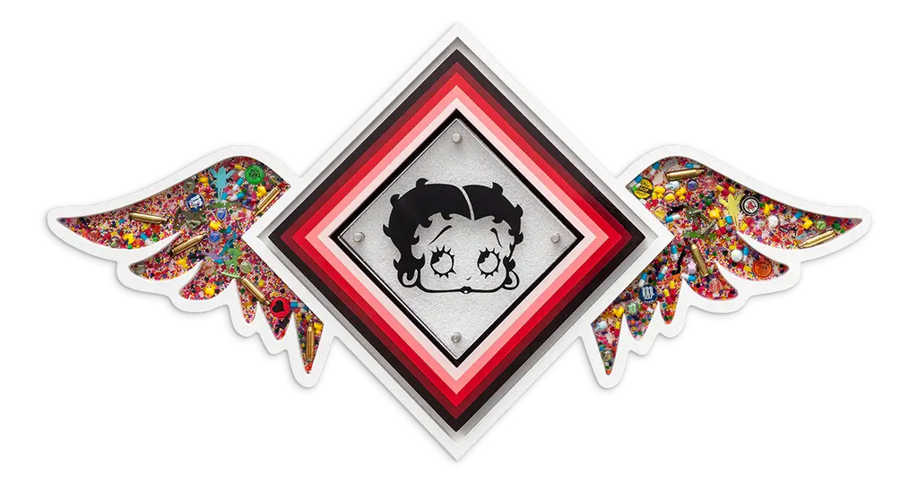 Pop De-Pendant: Betty Boop- Original - SOLD by artist Lhouette - Wyecliffe Galleries