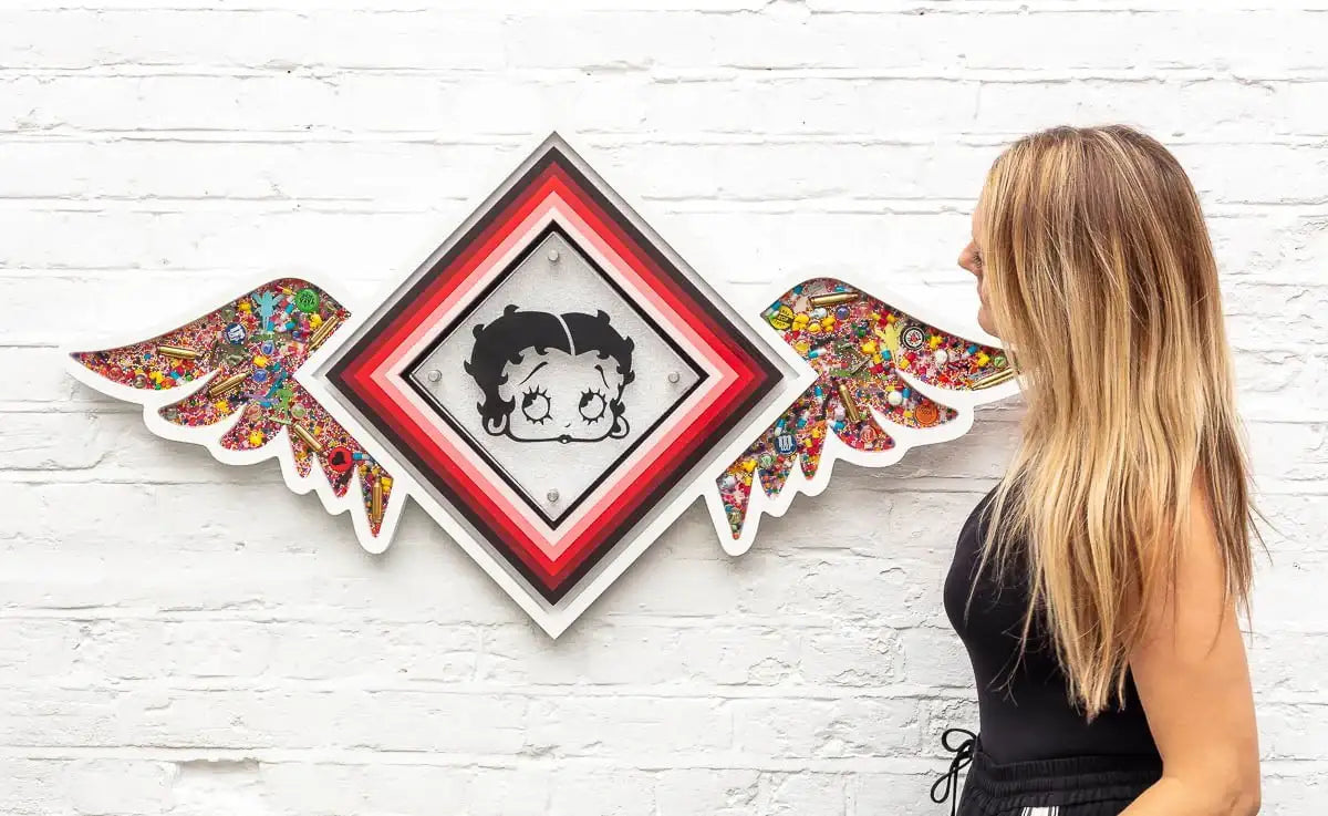 Pop De-Pendant: Betty Boop- Original - SOLD by artist Lhouette - Wyecliffe Galleries