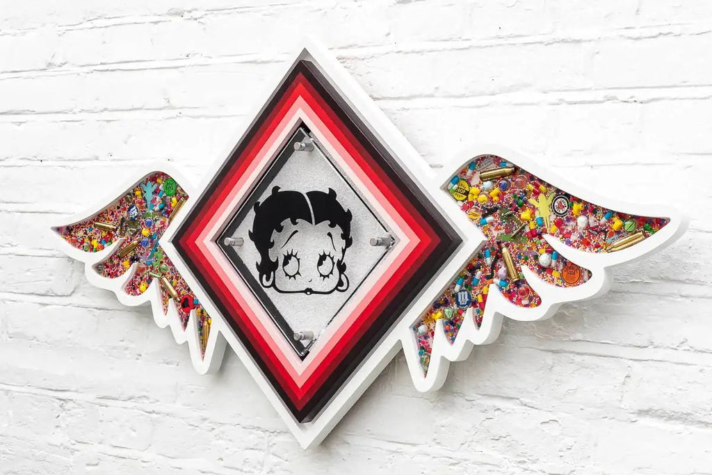 Pop De-Pendant: Betty Boop- Original - SOLD by artist Lhouette - Wyecliffe Galleries