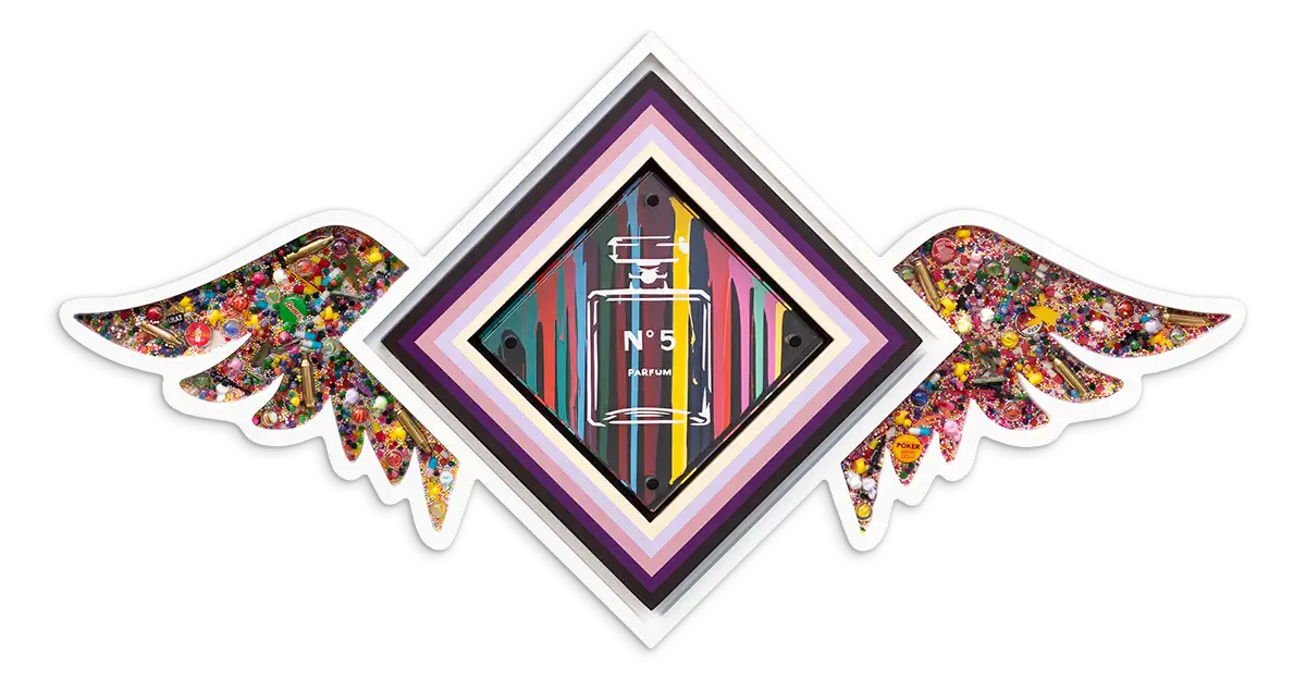 Pop De-Pendant: Chanel - Original - SOLD by artist Lhouette - Wyecliffe Galleries