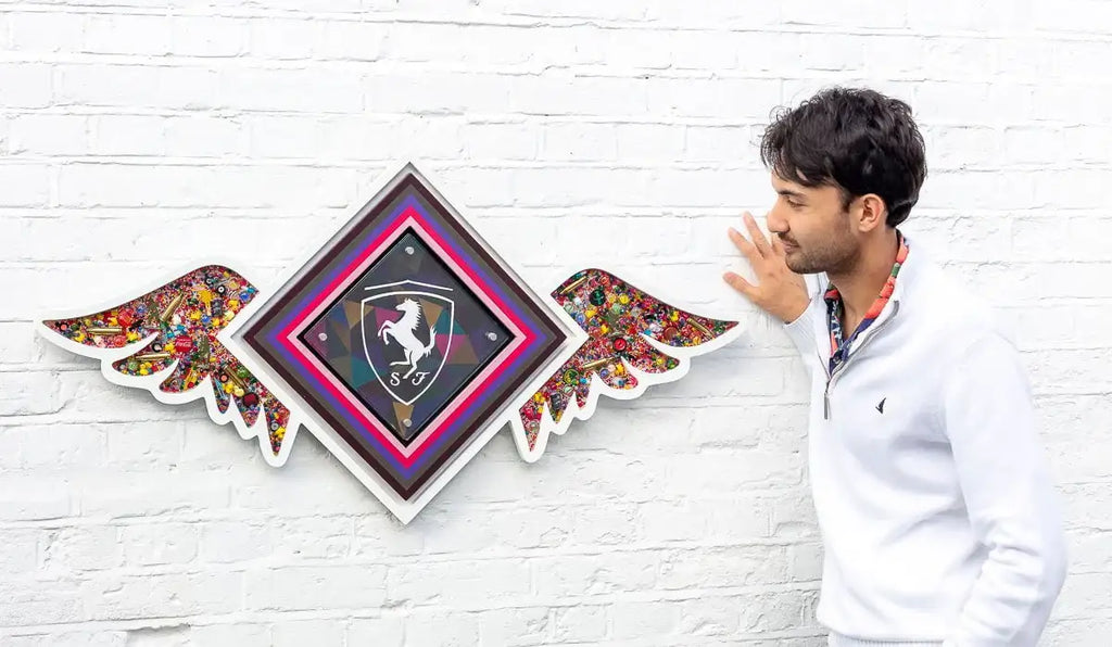 Pop De-Pendant: Ferrari - Original - SOLD by artist Lhouette - Wyecliffe Galleries