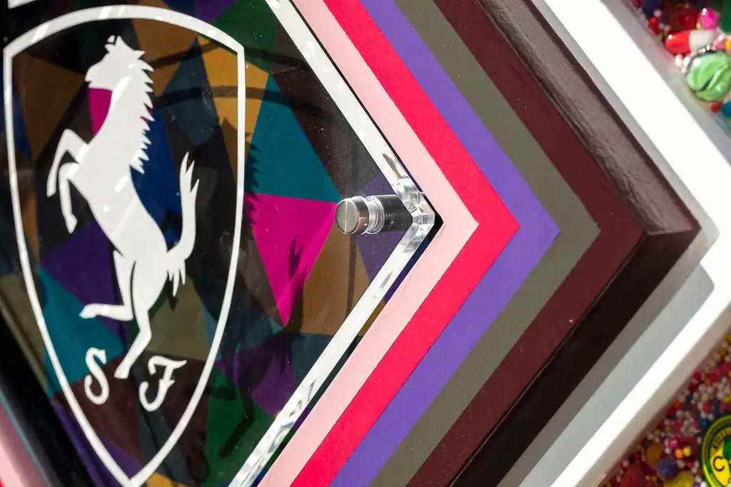 Pop De-Pendant: Ferrari - Original - SOLD by artist Lhouette - Wyecliffe Galleries