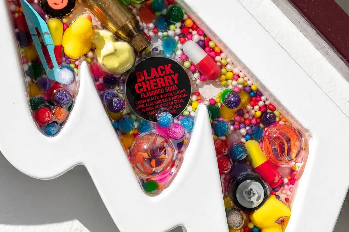 Pop De-Pendant: Ferrari - Original - SOLD by artist Lhouette - Wyecliffe Galleries