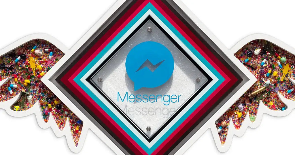 Pop De-Pendant: Messenger - Original - SOLD by artist Lhouette - Wyecliffe Galleries