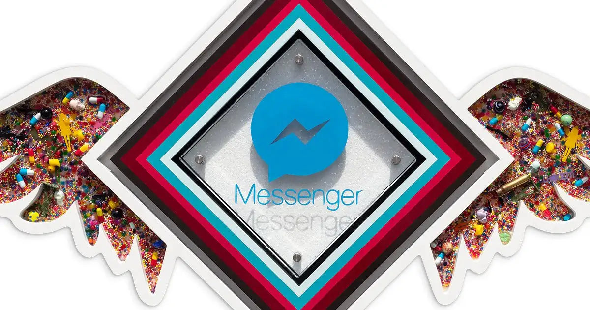 Pop De-Pendant: Messenger - Original - SOLD by artist Lhouette - Wyecliffe Galleries