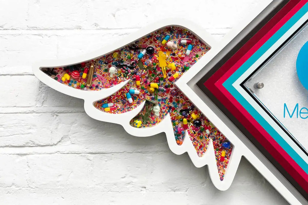 Pop De-Pendant: Messenger - Original - SOLD by artist Lhouette - Wyecliffe Galleries