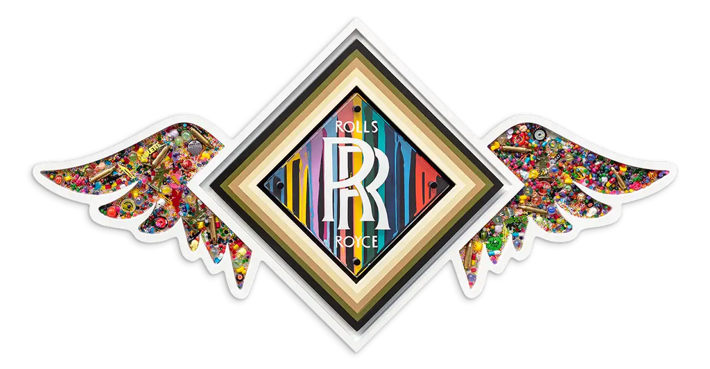 Pop De-Pendant: Rolls Royce - Original - SOLD by artist Lhouette - Wyecliffe Galleries