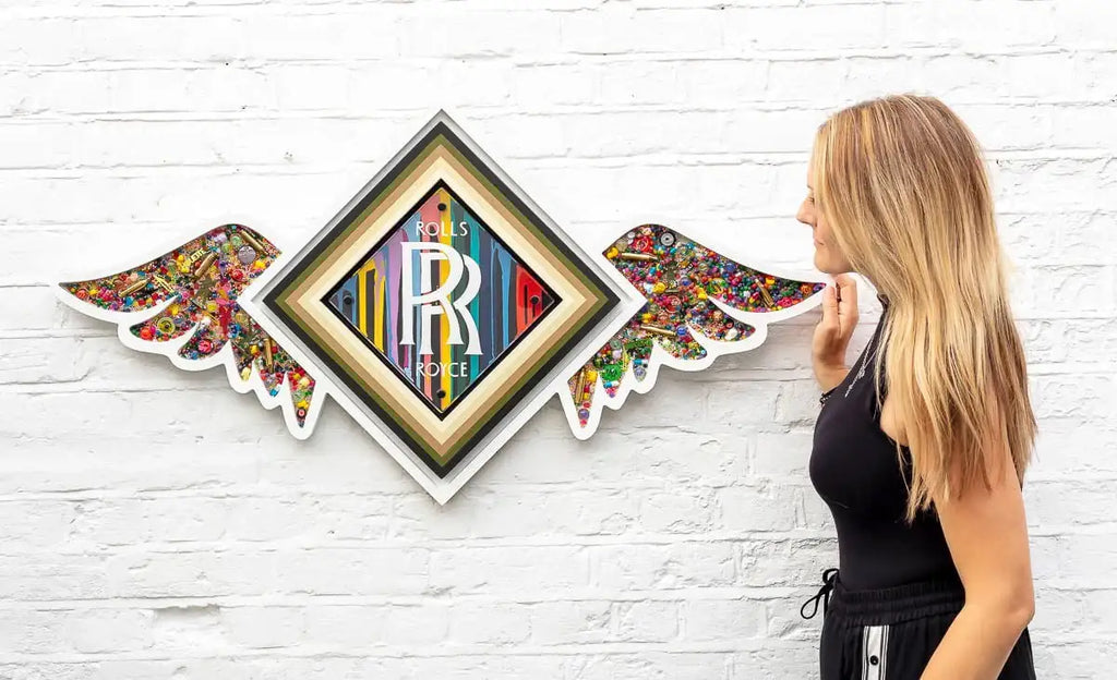 Pop De-Pendant: Rolls Royce - Original - SOLD by artist Lhouette - Wyecliffe Galleries