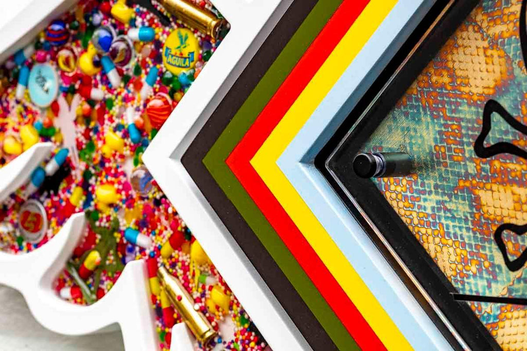 Pop De-Pendant: Toxic - Original - SOLD by artist Lhouette - Wyecliffe Galleries