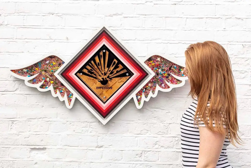 Pop De-Pendant: Explosive - Original - SOLD by artist Lhouette - Wyecliffe Galleries