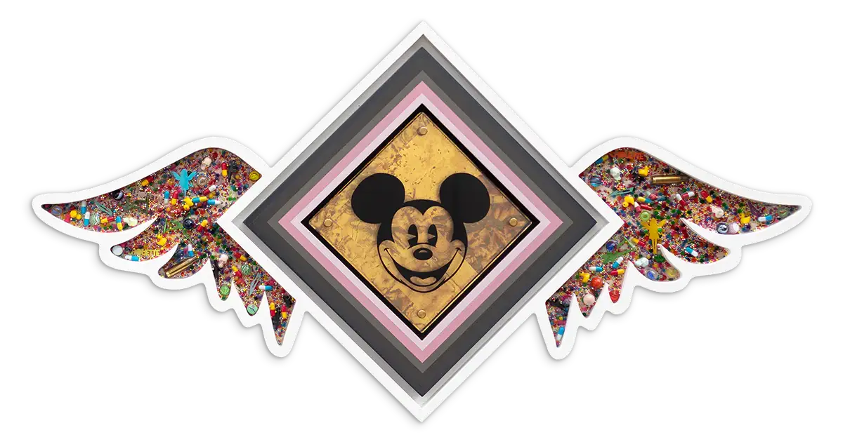 Pop De-Pendant: Mickey - Original - SOLD by artist Lhouette - Wyecliffe Galleries