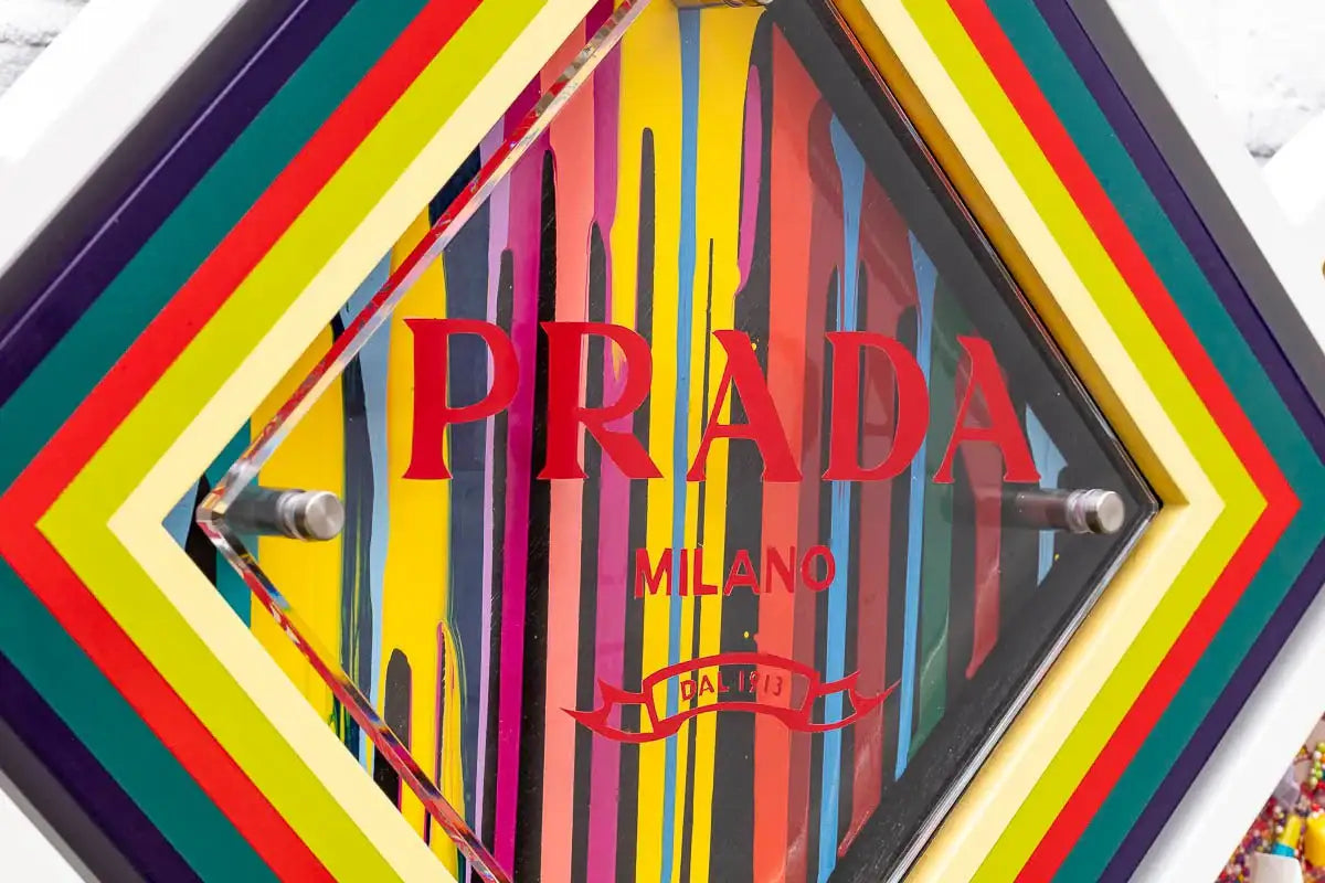 Pop De-Pendant: Prada - Original - SOLD by artist Lhouette - Wyecliffe Galleries