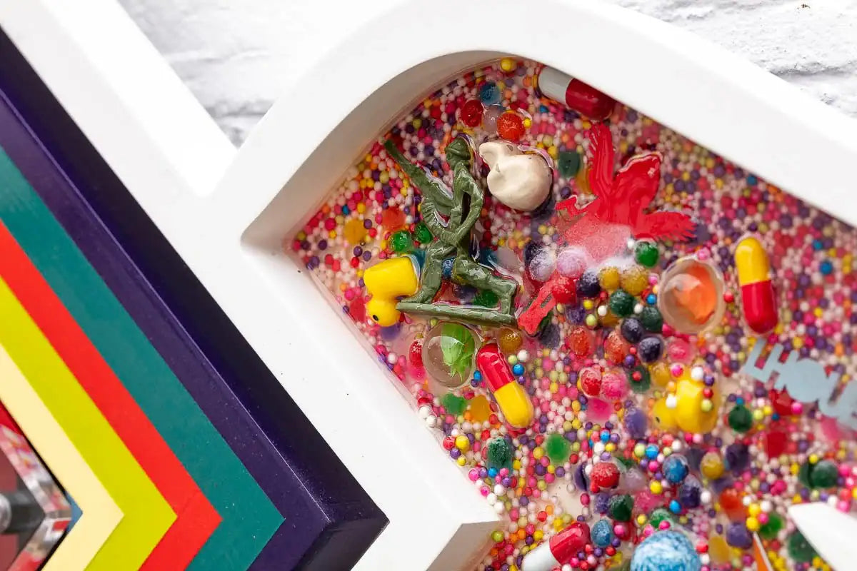 Pop De-Pendant: Prada - Original - SOLD by artist Lhouette - Wyecliffe Galleries