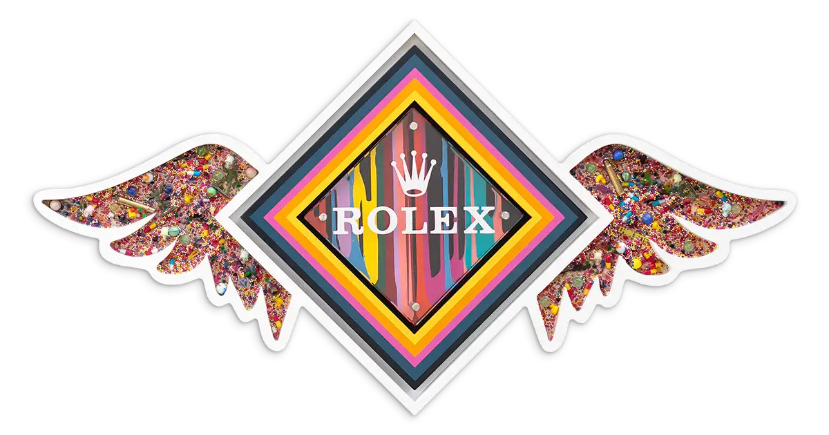 Pop De-Pendant: Rolex - Original - SOLD by artist Lhouette - Wyecliffe Galleries