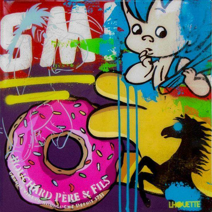 Pop Panel - Bam Bam - Original - SOLD by artist Lhouette - Wyecliffe Galleries