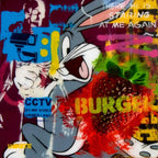 Pop Panel - Bugs Bunny - Original - SOLD by artist Lhouette - Wyecliffe Galleries