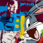 Pop Panel - Bugs Bunny - Original - SOLD by artist Lhouette - Wyecliffe Galleries