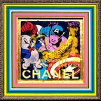 Pop Panel - Captain America - Original - SOLD by artist Lhouette - Wyecliffe Galleries