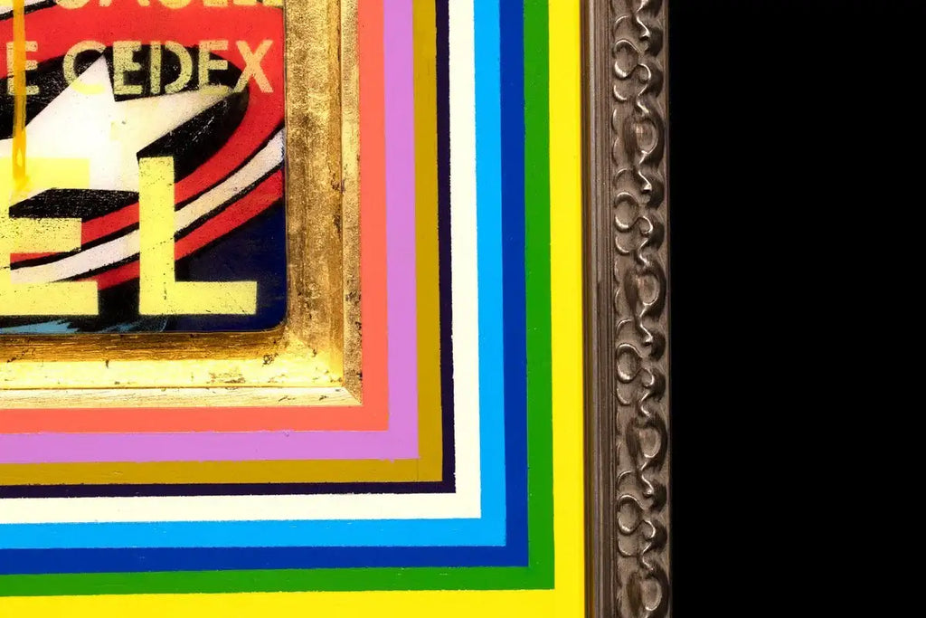 Pop Panel - Captain America - Original - SOLD by artist Lhouette - Wyecliffe Galleries