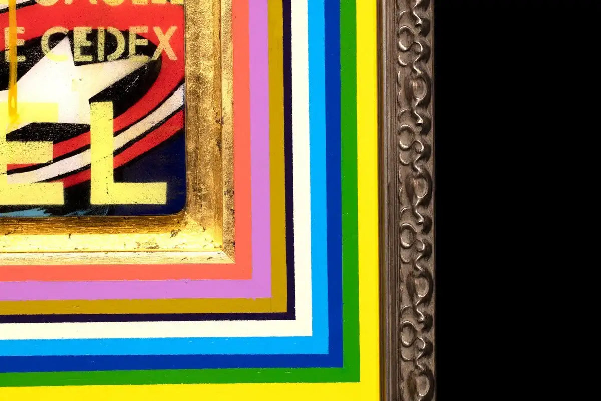 Pop Panel - Captain America - Original - SOLD by artist Lhouette - Wyecliffe Galleries