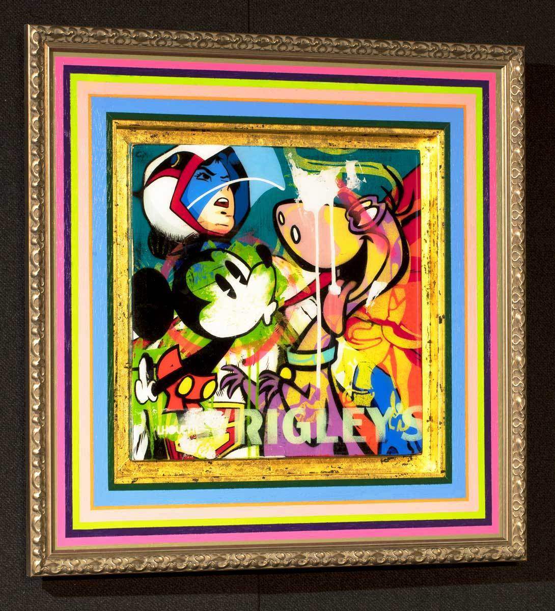 Pop Panel - Dino - Original - SOLD by artist Lhouette - Wyecliffe Galleries