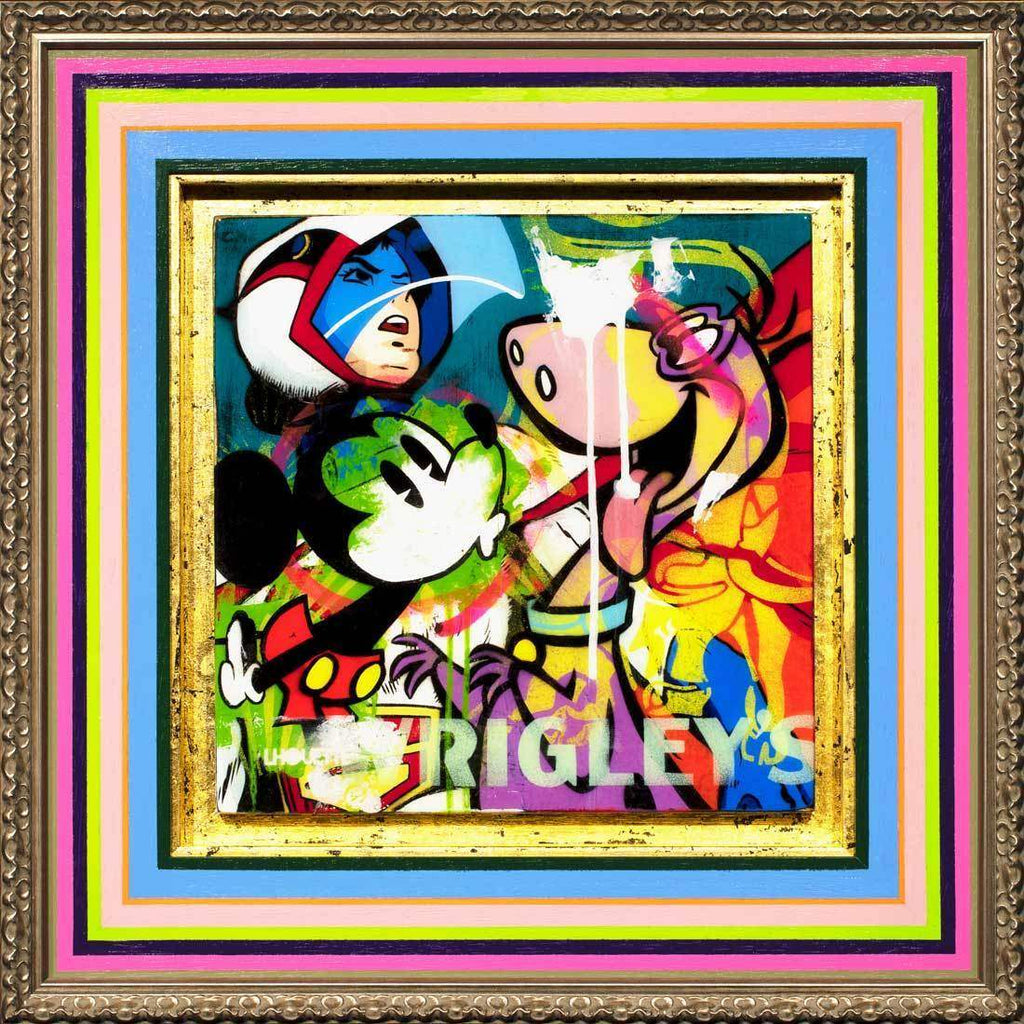 Pop Panel - Dino - Original - SOLD by artist Lhouette - Wyecliffe Galleries