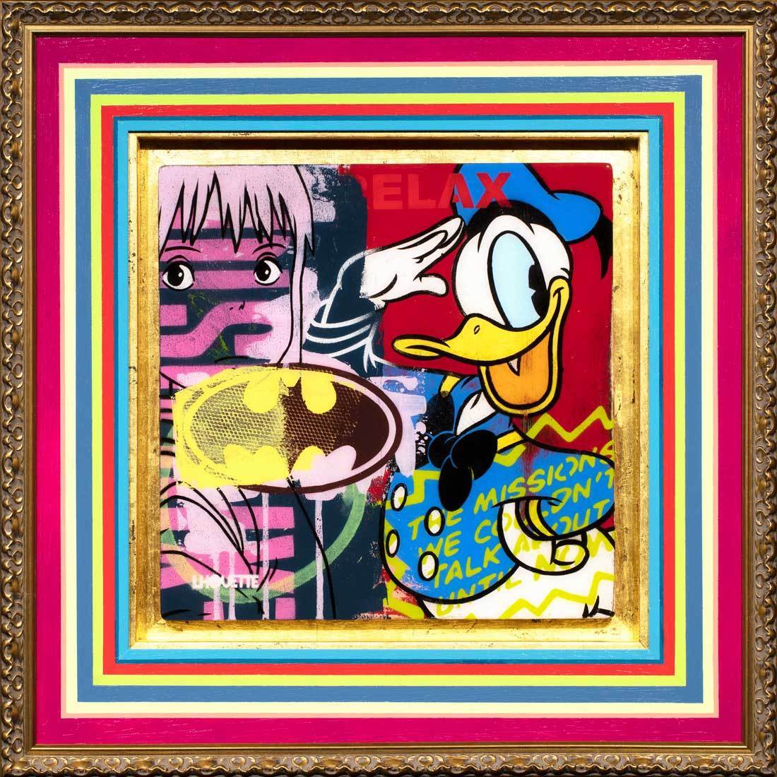Pop Panel - Donald &amp; Chihiro - Original Lhouette Framed